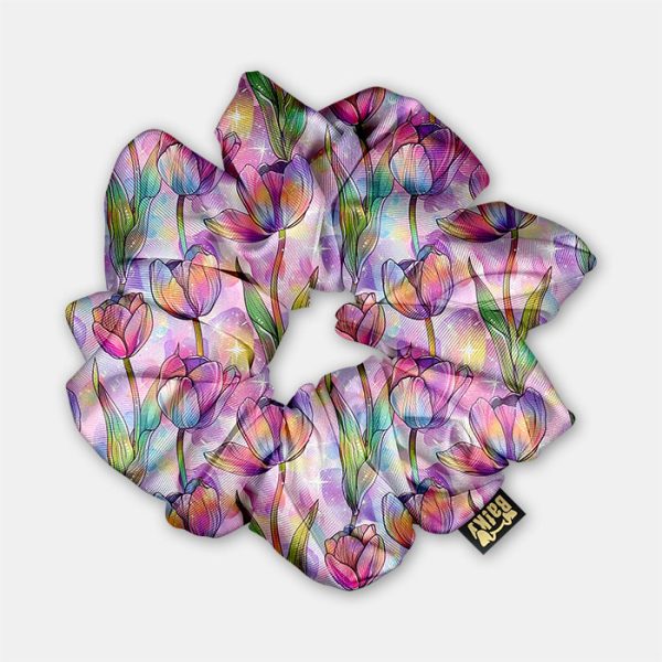 Scrunchie Tulipány